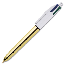 Le Stylo 4 Couleurs Rétractable à Pointe Moyenne BIC 4 Colours Shine