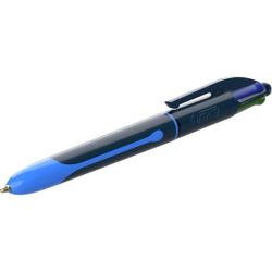 BIC Stylo à bille rétractable 4 Colours Smooth Drop, S