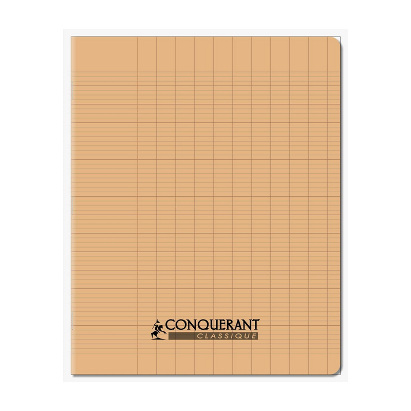 CONQUERANT Cahier Classique 17x22cm Grands Carreaux Seyès 96 Pages Agr