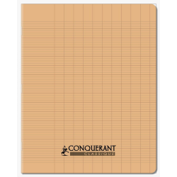 CONQUERANT Cahier Classique 17x22cm Grands Carreaux Seyès 96 Pages Agr