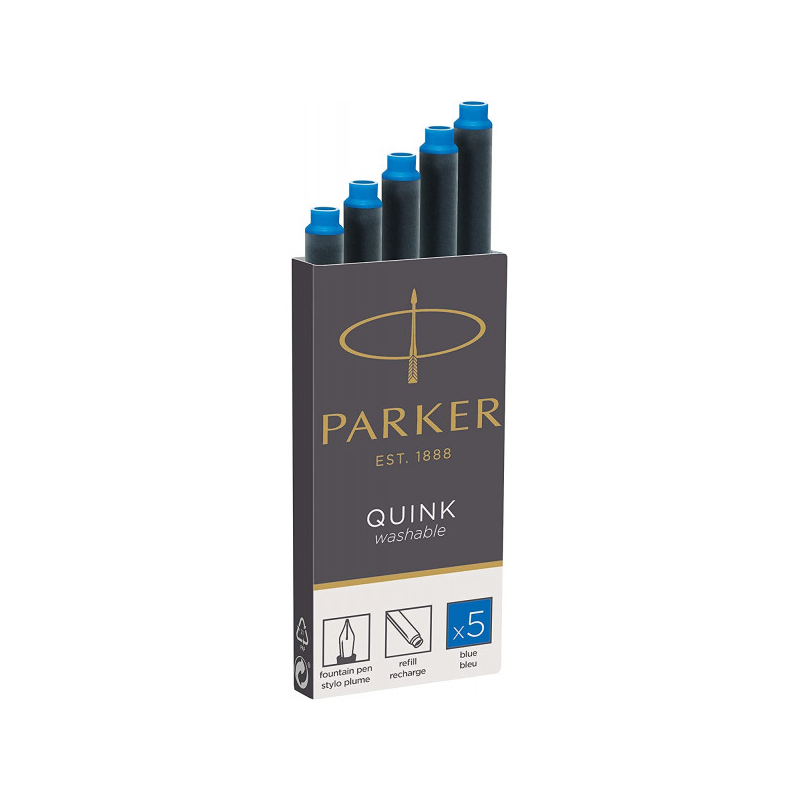 Cartouche Encre Stylo Plume Parker Quink Bleue | Univers Recharge