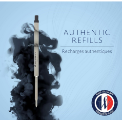 Recharge pour stylo bille - Noir - Pointe moyenne - Waterman